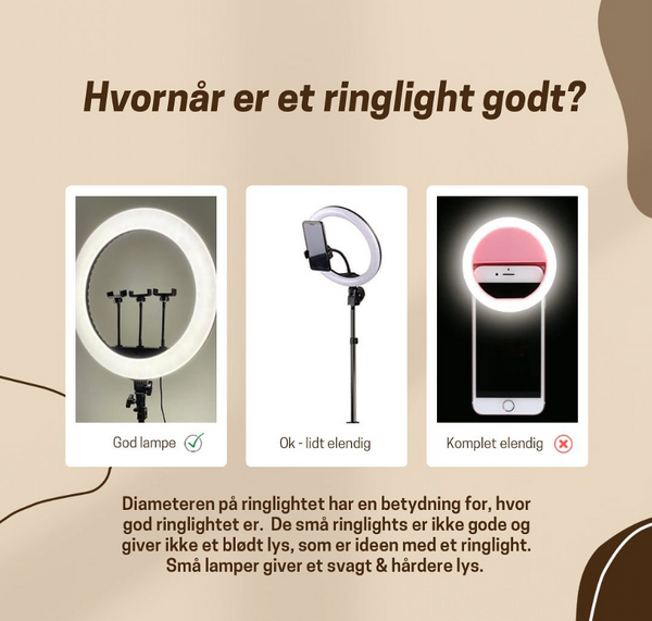 💡Lad os tale om ringlights i dag! 💡